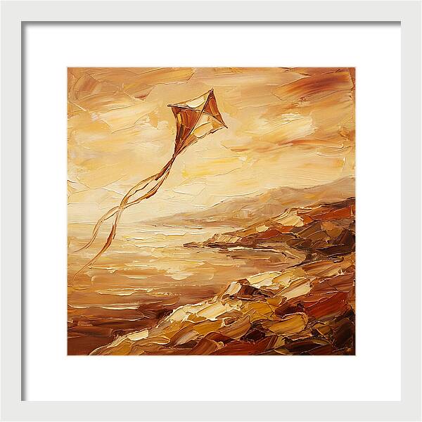 Kite Over Mediterranean Shore