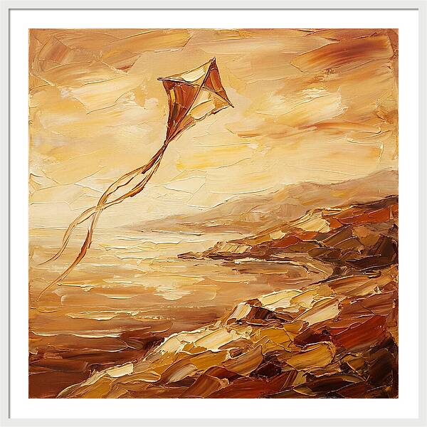 Kite Over Mediterranean Shore