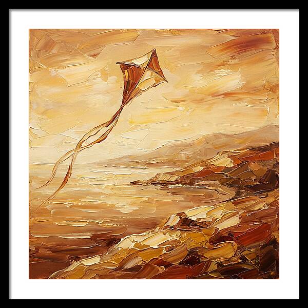 Kite Over Mediterranean Shore