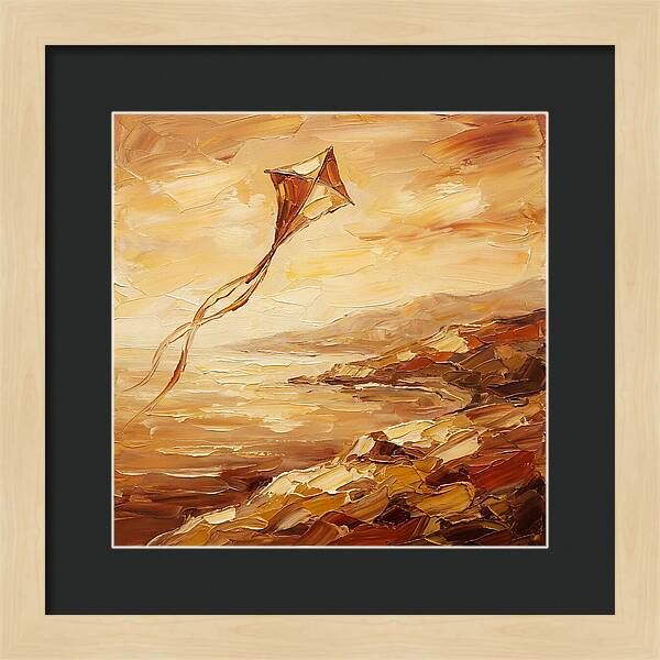 Kite Over Mediterranean Shore