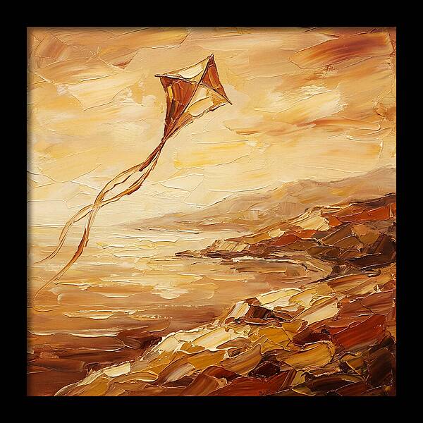 Kite Over Mediterranean Shore
