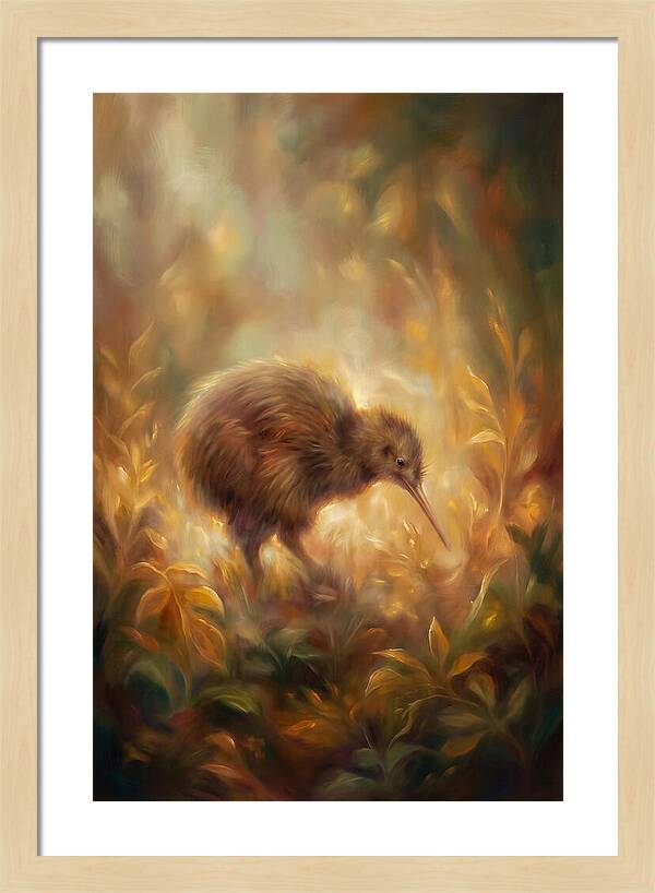 Kiwi Amongst Foliage