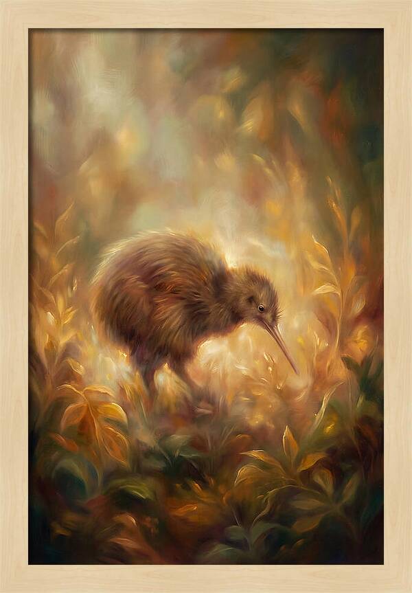 Kiwi Amongst Foliage