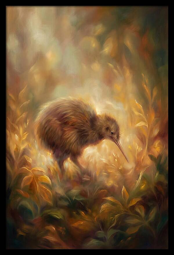 Kiwi Amongst Foliage
