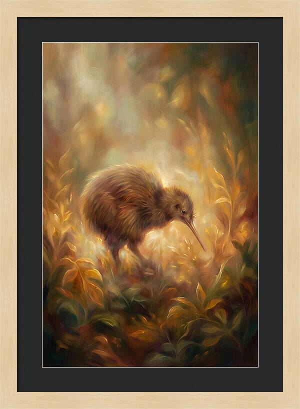 Kiwi Amongst Foliage