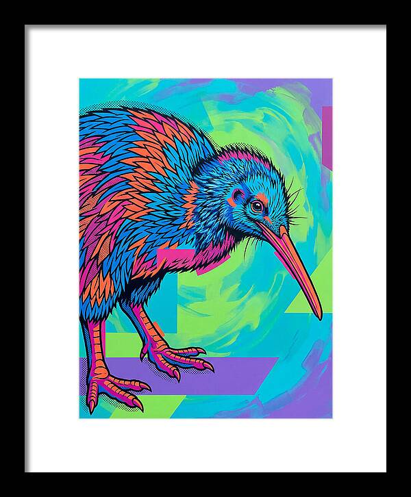 Kiwi Bird In Vibrant Colors