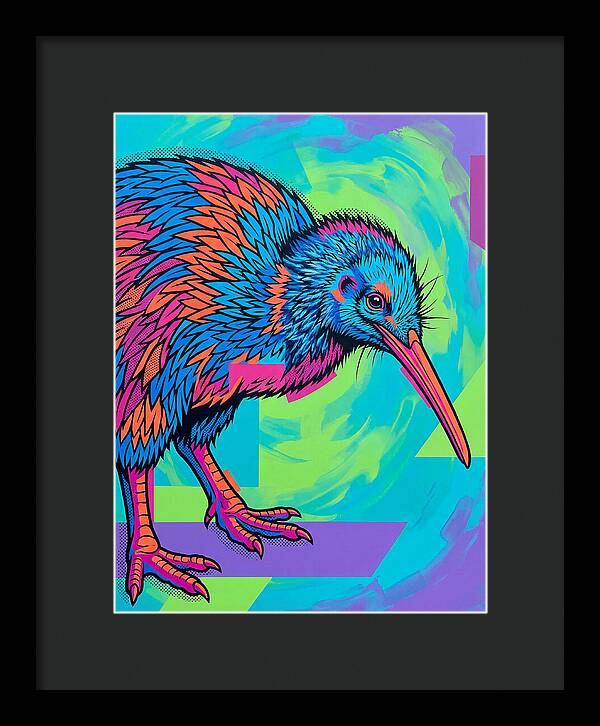 Kiwi Bird In Vibrant Colors