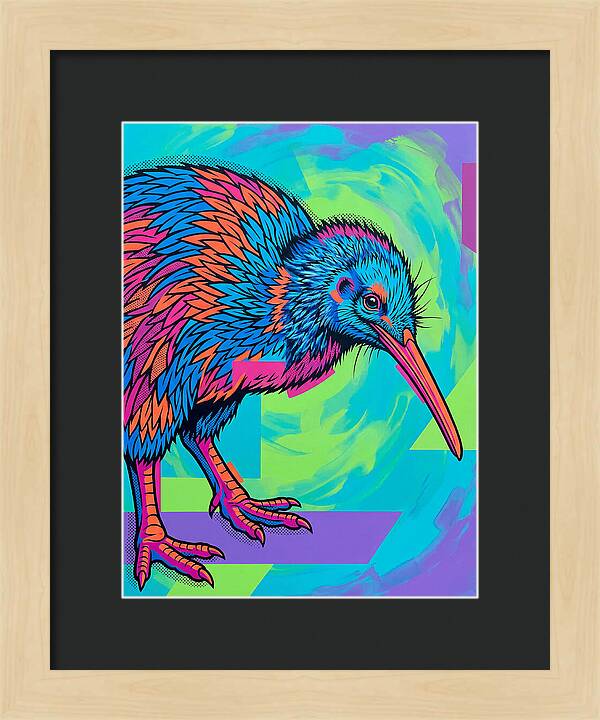 Kiwi Bird In Vibrant Colors