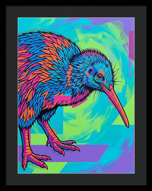 Kiwi Bird In Vibrant Colors