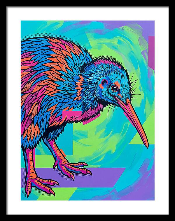 Kiwi Bird In Vibrant Colors