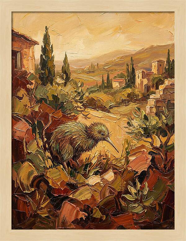 Kiwi In A Mediterranean Landscape
