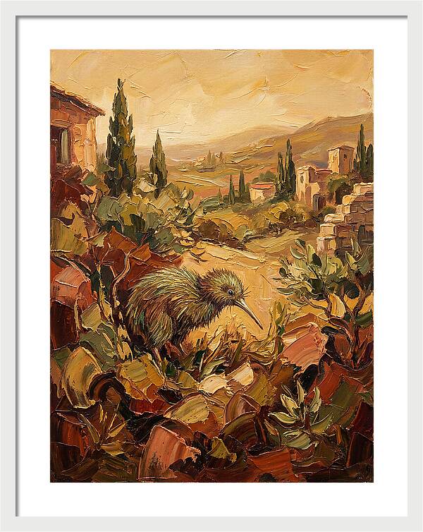 Kiwi In A Mediterranean Landscape