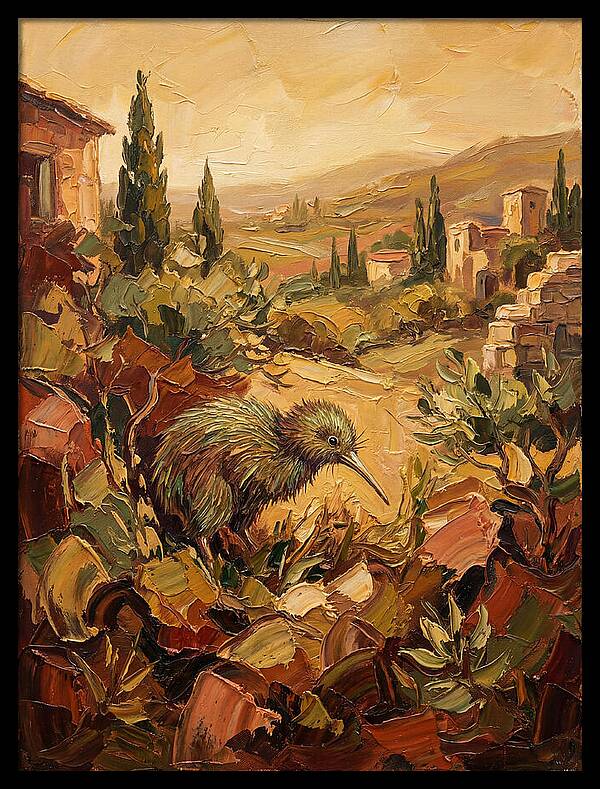 Kiwi In A Mediterranean Landscape