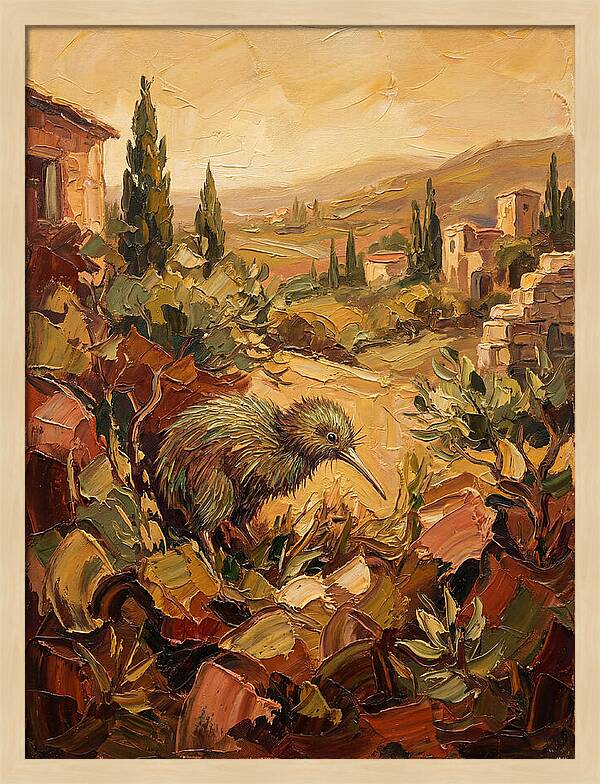 Kiwi In A Mediterranean Landscape