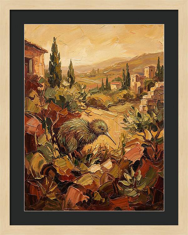Kiwi In A Mediterranean Landscape
