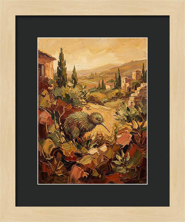 Kiwi In A Mediterranean Landscape