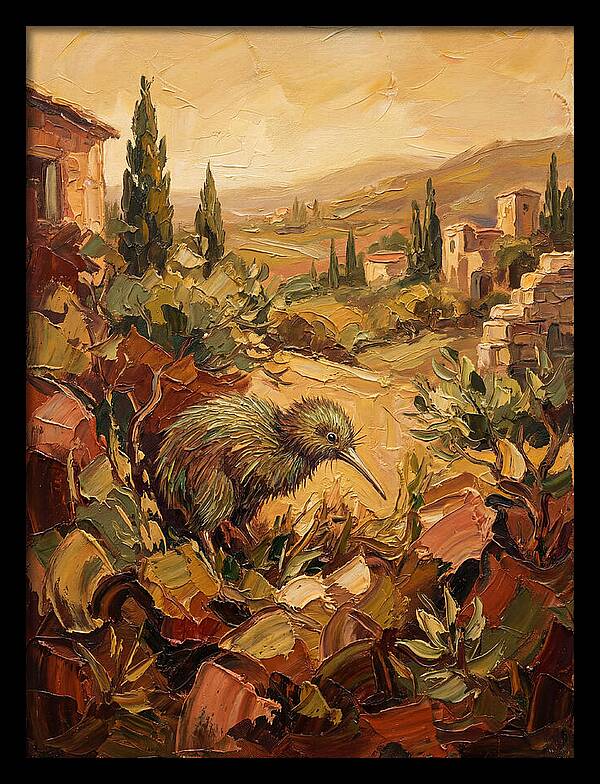 Kiwi In A Mediterranean Landscape
