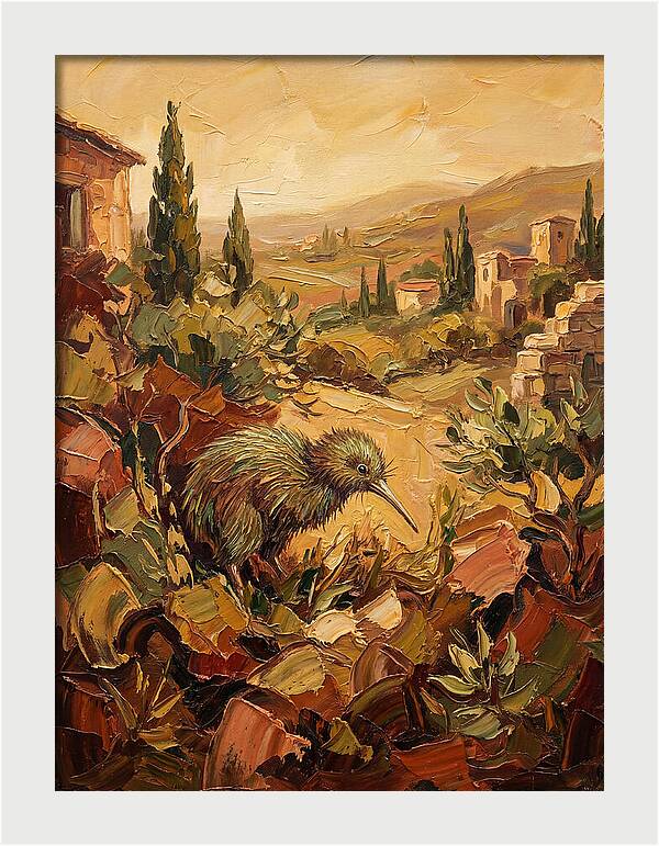 Kiwi In A Mediterranean Landscape