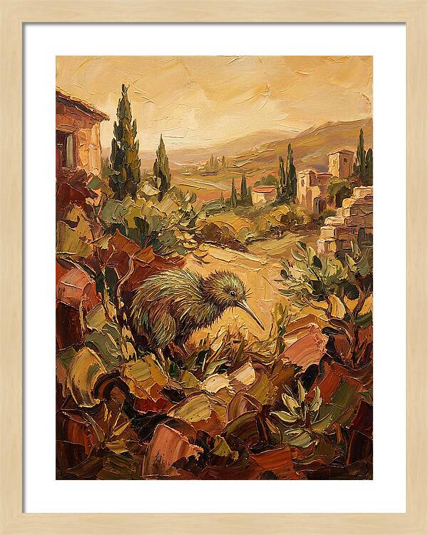 Kiwi In A Mediterranean Landscape