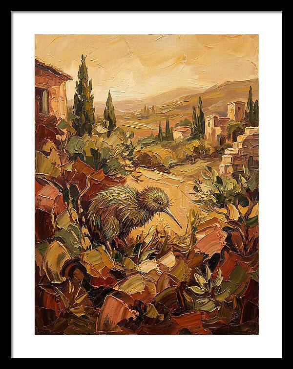 Kiwi In A Mediterranean Landscape