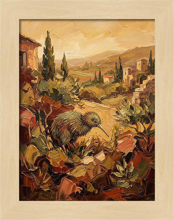 Kiwi In A Mediterranean Landscape