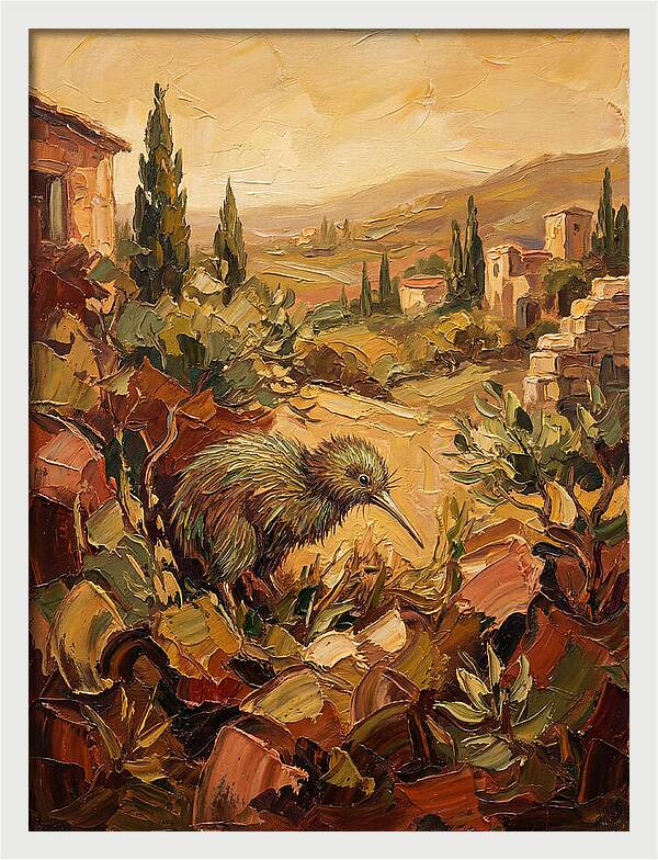 Kiwi In A Mediterranean Landscape