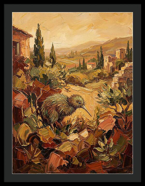 Kiwi In A Mediterranean Landscape