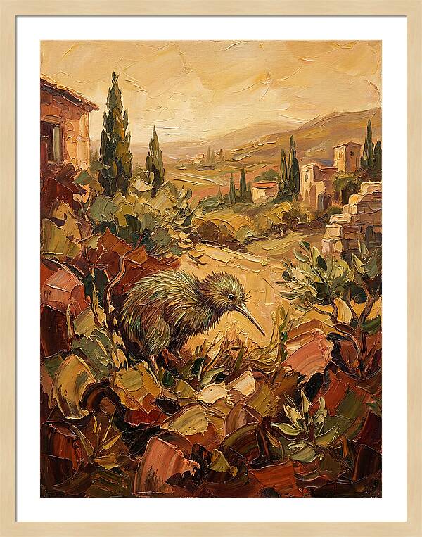Kiwi In A Mediterranean Landscape
