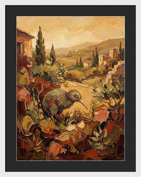 Kiwi In A Mediterranean Landscape