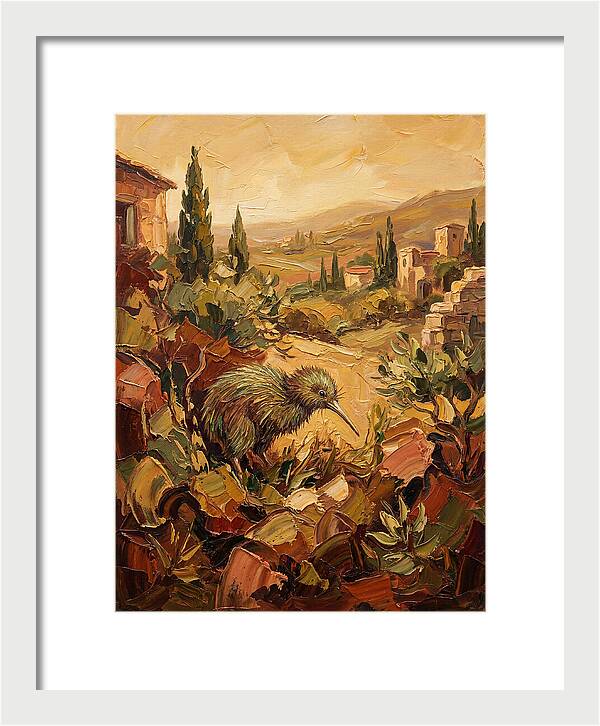 Kiwi In A Mediterranean Landscape
