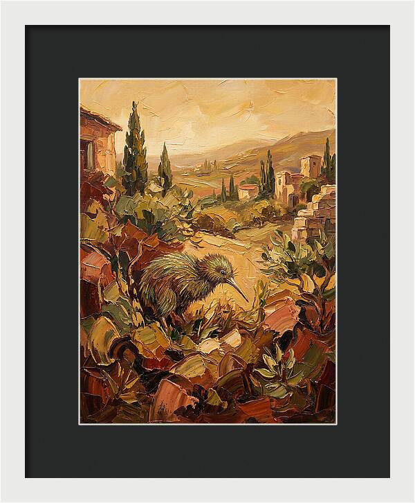 Kiwi In A Mediterranean Landscape