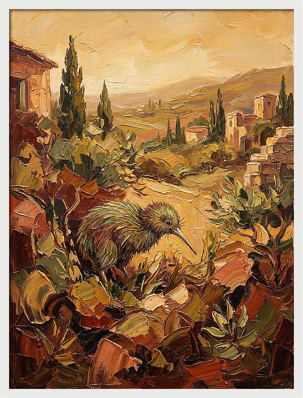 Kiwi In A Mediterranean Landscape