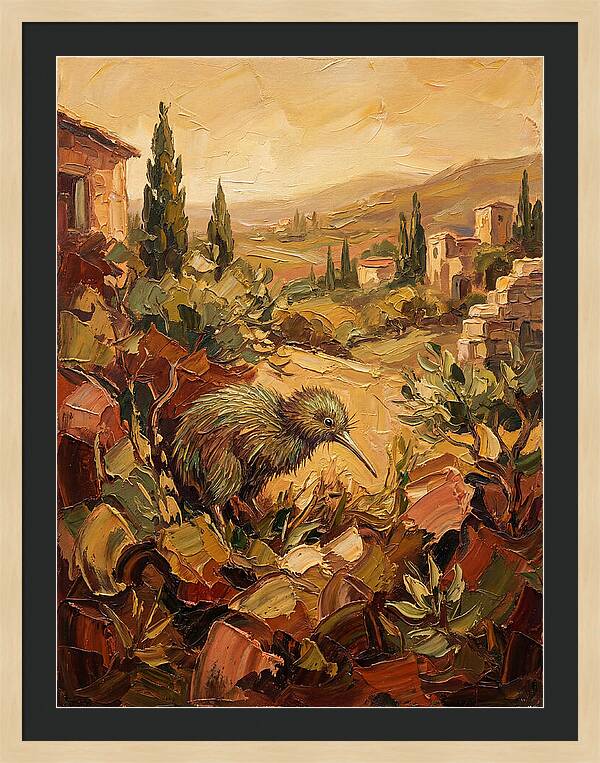Kiwi In A Mediterranean Landscape