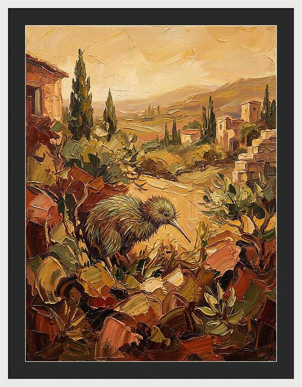 Kiwi In A Mediterranean Landscape