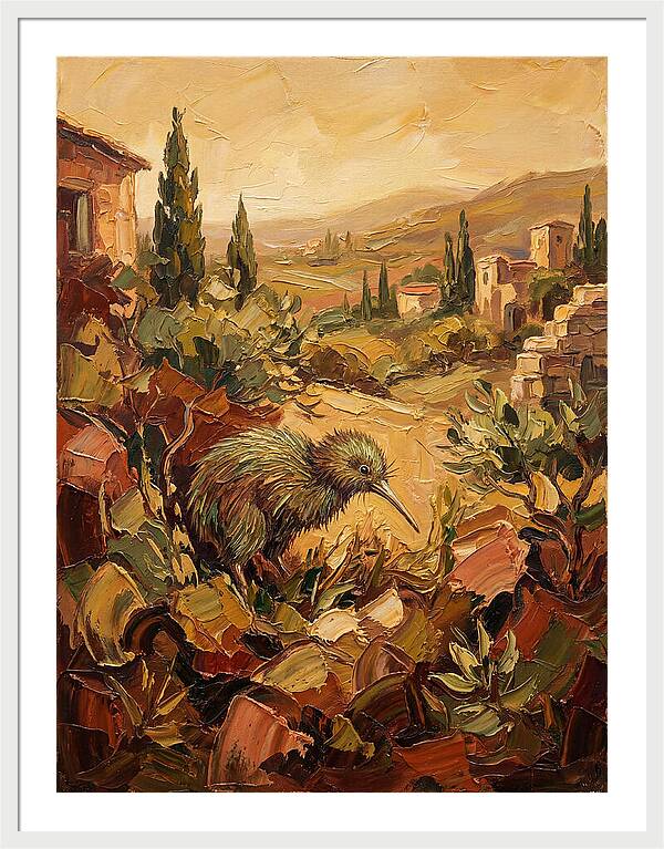 Kiwi In A Mediterranean Landscape