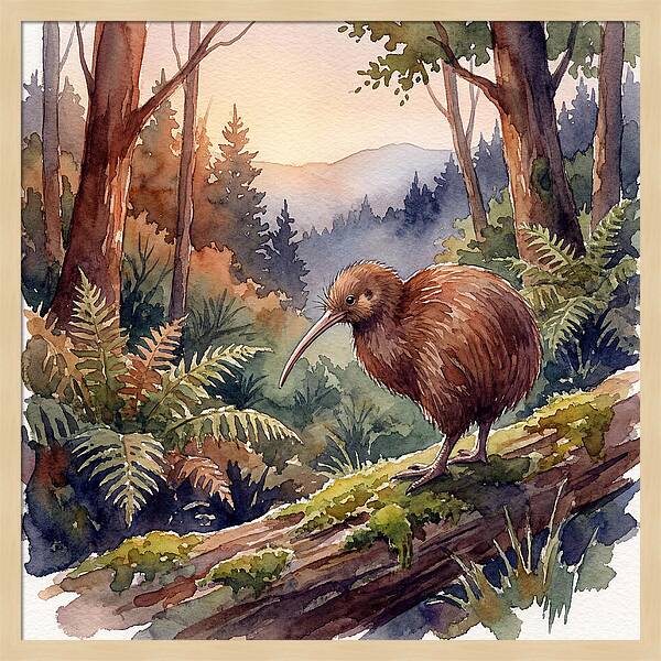 Kiwi In The Forest