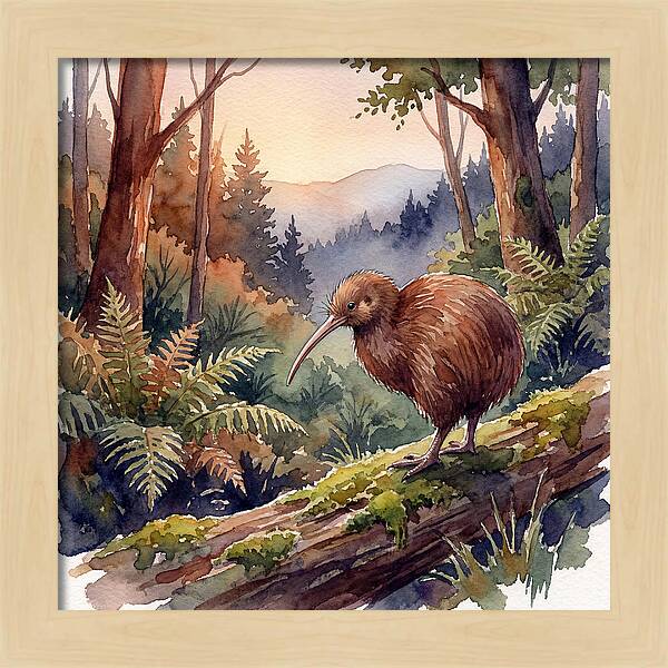 Kiwi In The Forest