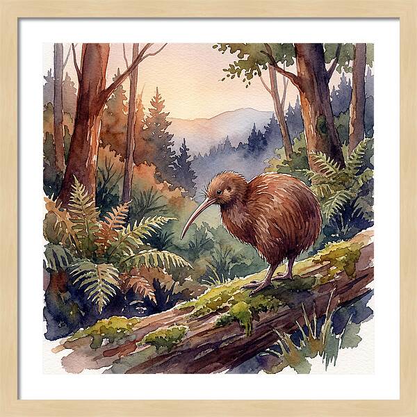Kiwi In The Forest