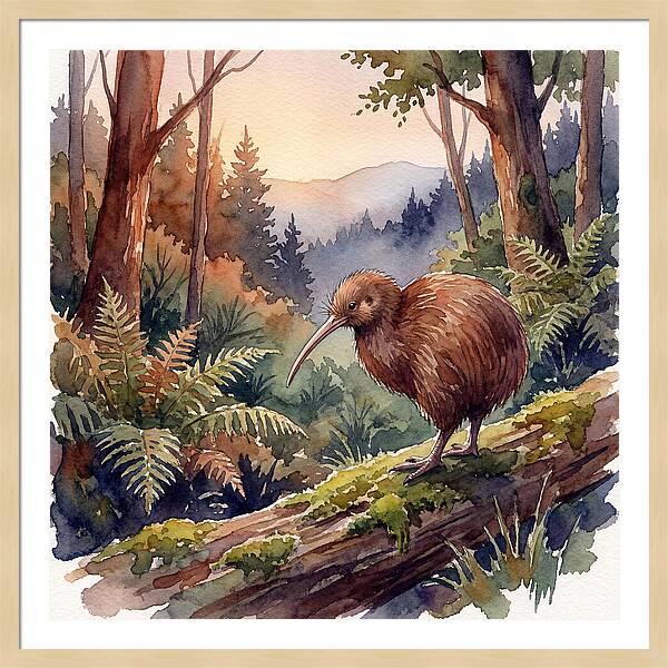 Kiwi In The Forest