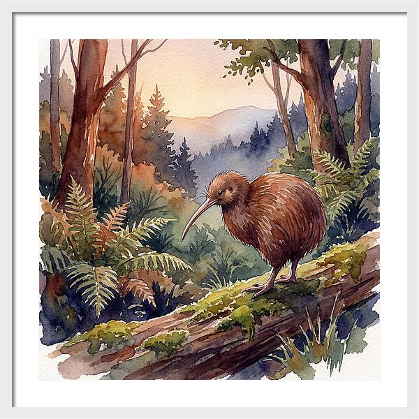 Kiwi In The Forest