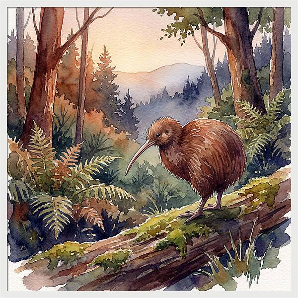Kiwi In The Forest