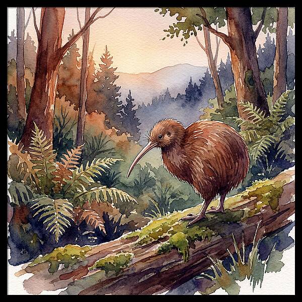 Kiwi In The Forest