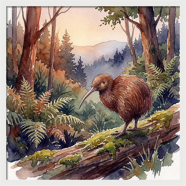 Kiwi In The Forest