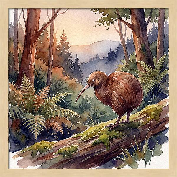 Kiwi In The Forest