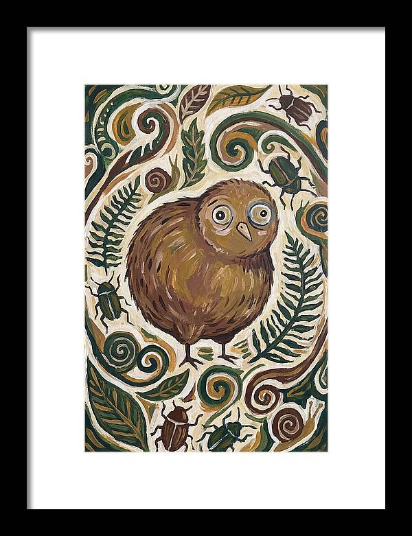 Kiwi Surrounded By Nature