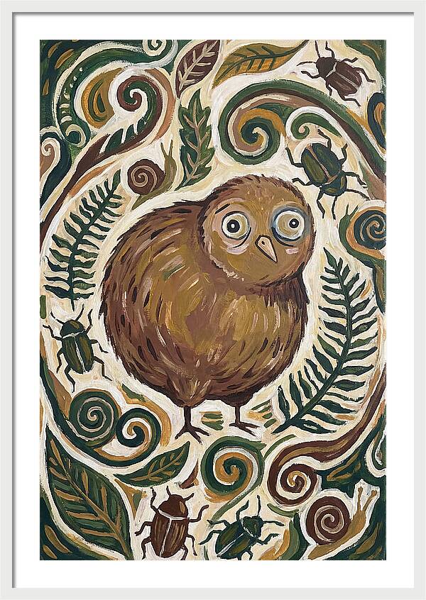 Kiwi Surrounded By Nature