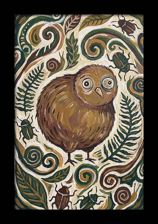 Kiwi Surrounded By Nature