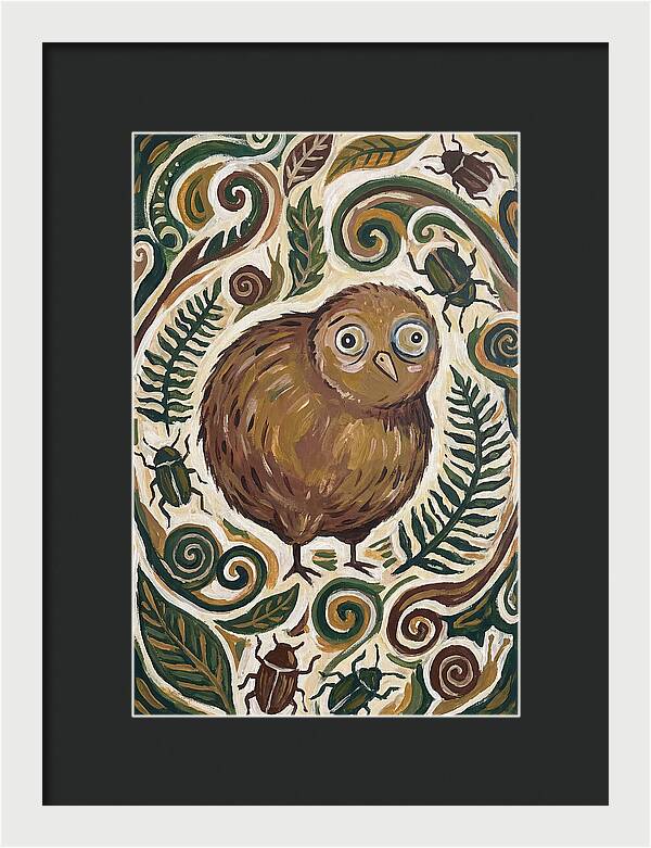 Kiwi Surrounded By Nature