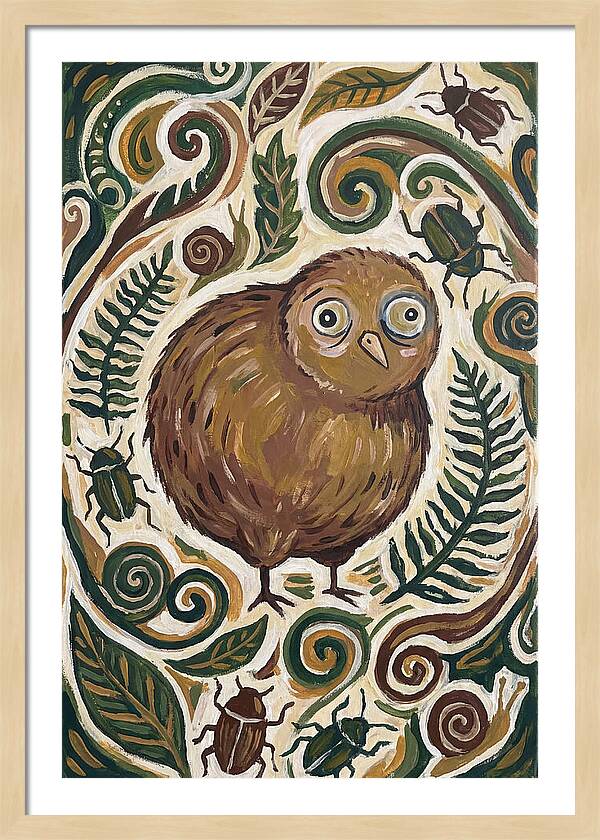 Kiwi Surrounded By Nature