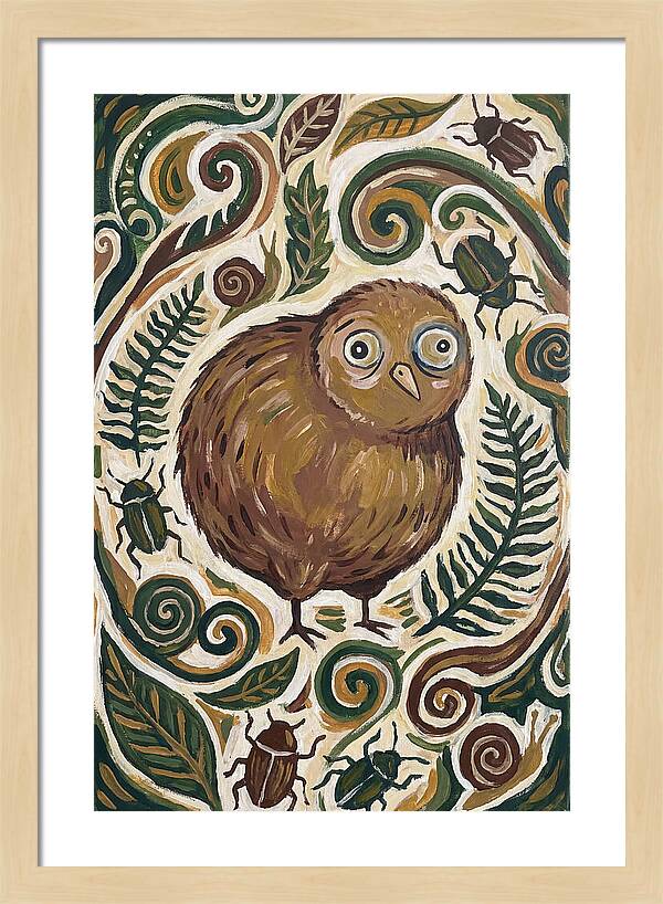 Kiwi Surrounded By Nature